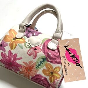 Betsey Johnson Floral Crossbody Bag - Pink, Orange, Green